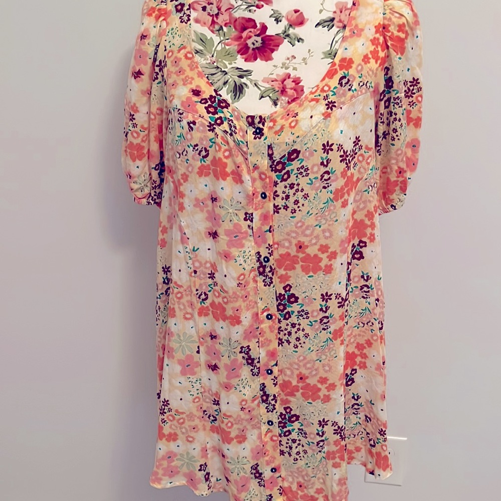 NWT Free People Callie Printed Tunic - Picture 6 of 14
